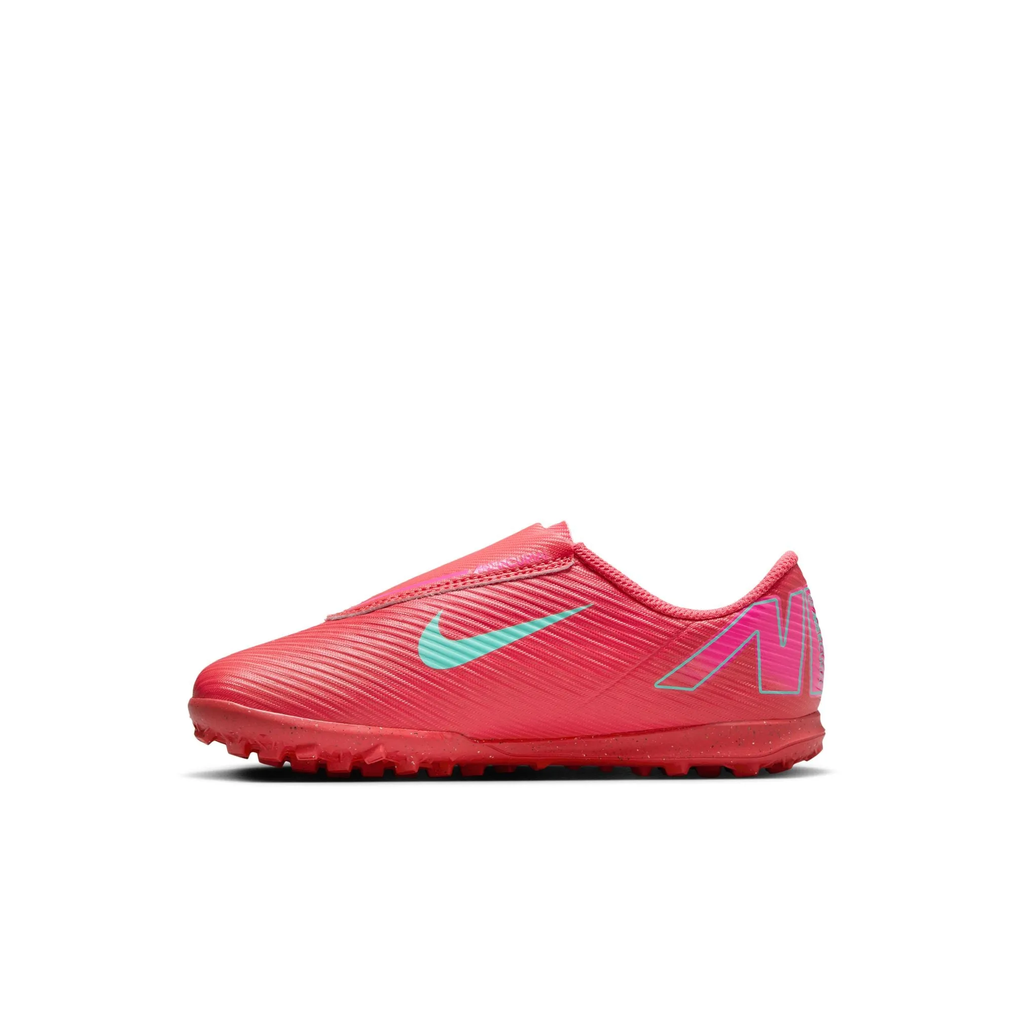 Nike Junior Mercurial Vapor 16 Club TF Turf Soccer Shoes- Ember Glow/Aurora Green