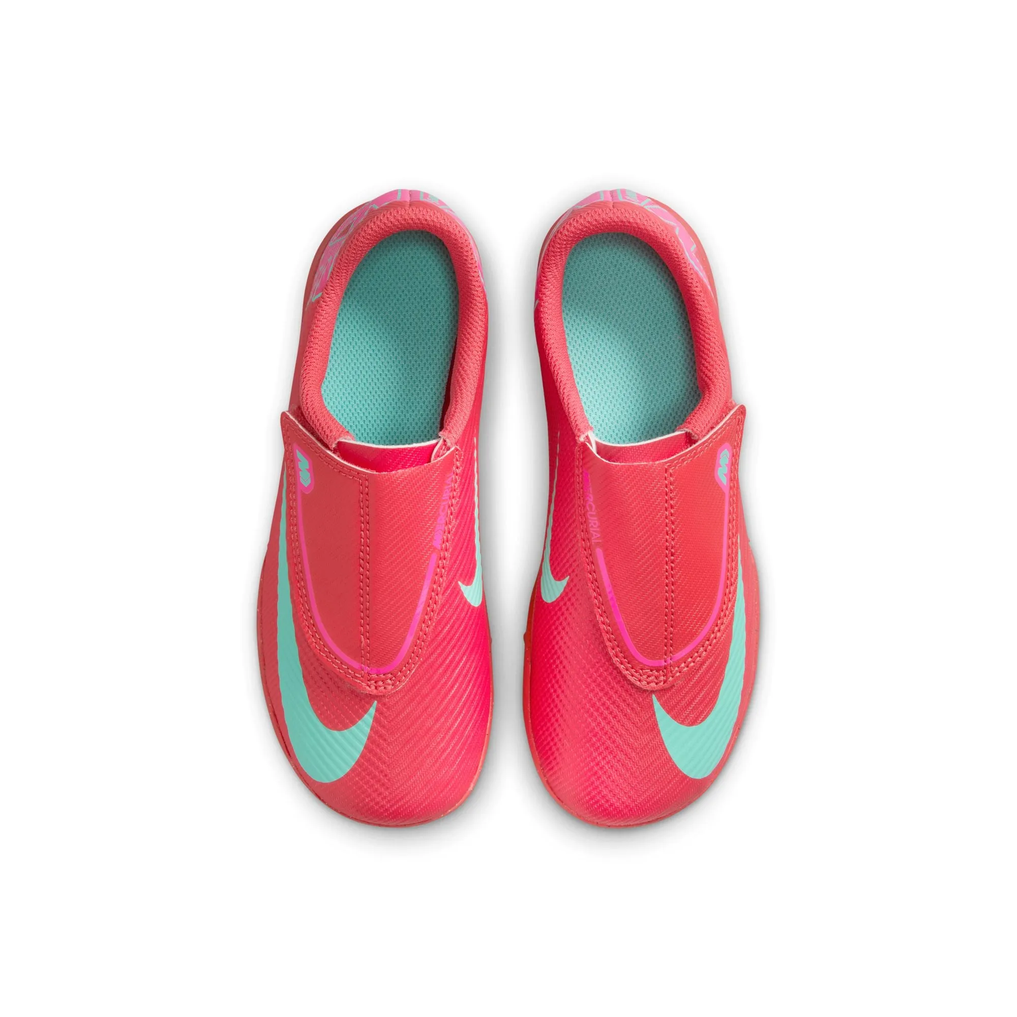 Nike Junior Mercurial Vapor 16 Club TF Turf Soccer Shoes- Ember Glow/Aurora Green