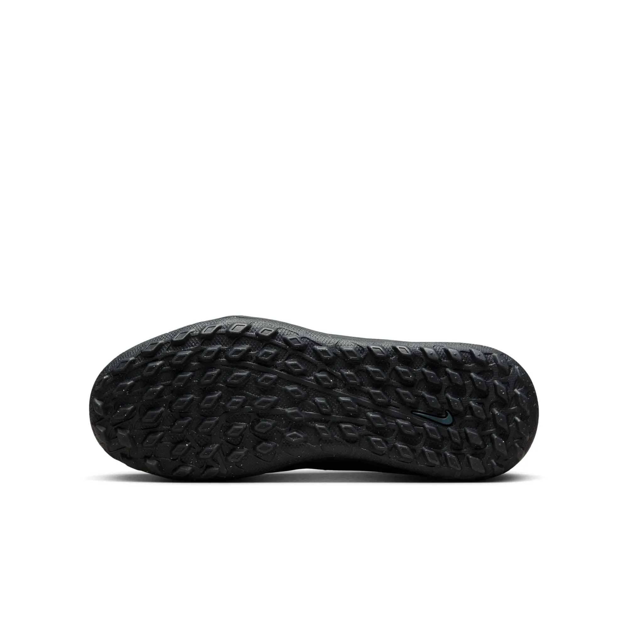 Nike Junior Phantom II Academy TF Turf Soccer Cleats - Black/ Black Deep Jungle