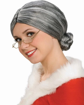 Old Lady Short Grey Wig