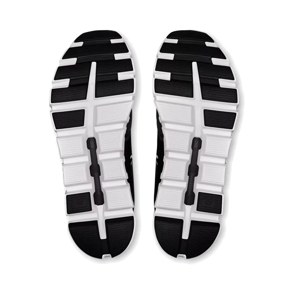 On Men's Cloud 6 Sneaker in Black/White