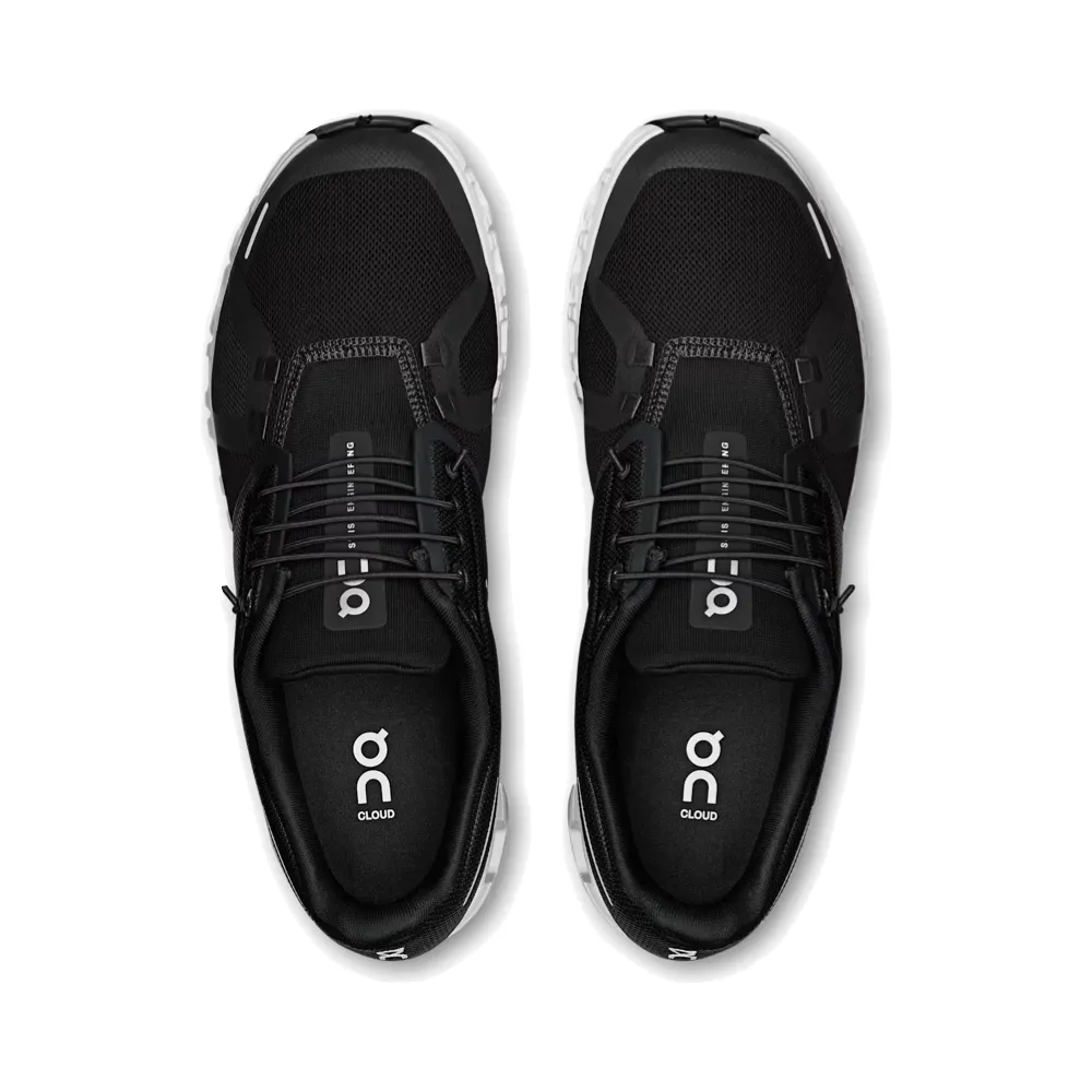 On Men's Cloud 6 Sneaker in Black/White
