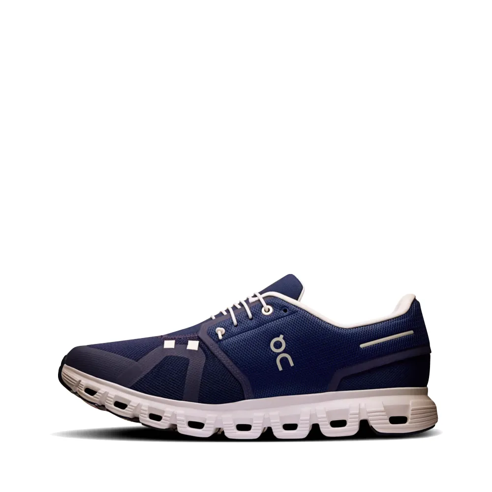 On Men's Cloud 6 Sneaker in Midnight/White