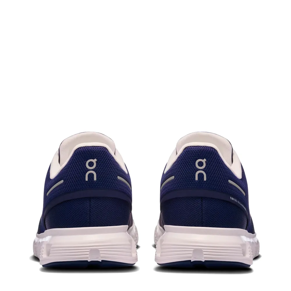 On Men's Cloud 6 Sneaker in Midnight/White