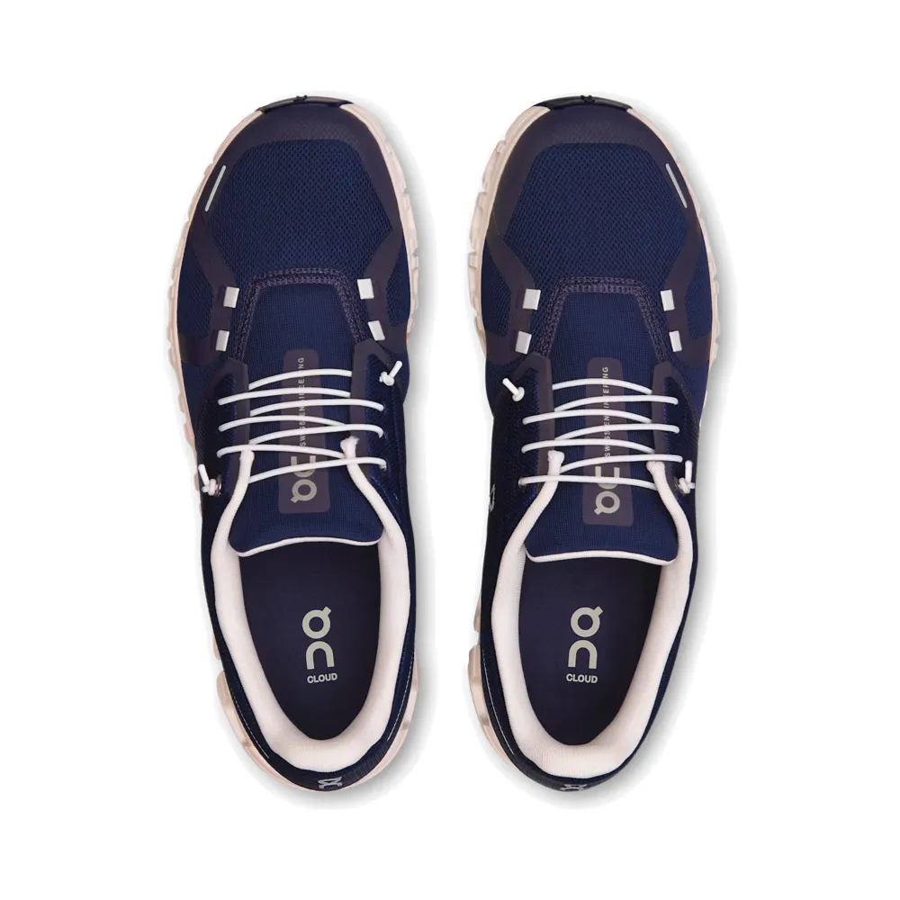 On Men's Cloud 6 Sneaker in Midnight/White