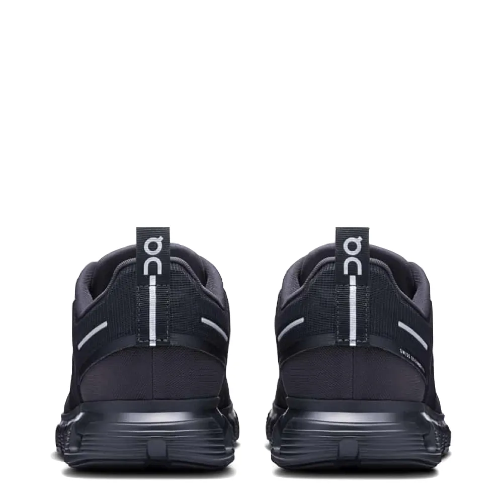 On Men's Cloud 6 Waterproof Sneaker in Black/Black