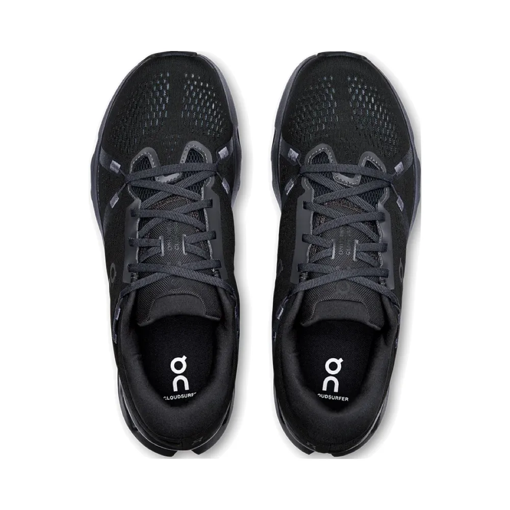On Women's Cloudsurfer 2 Sneaker in Black/Black