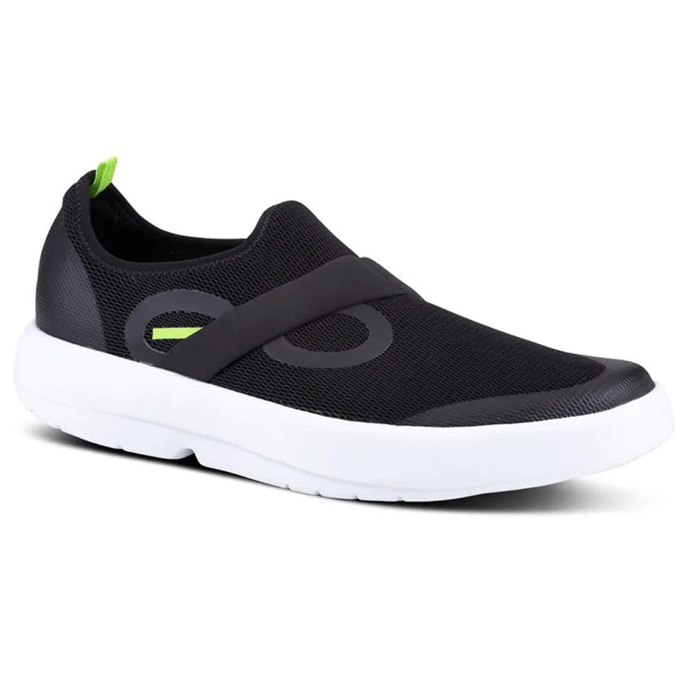 Oofos Men's OOmg Low Black/White