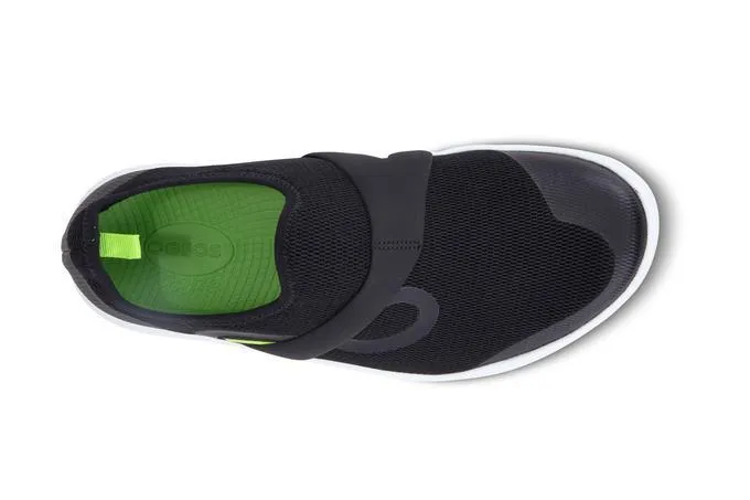Oofos Men's OOmg Low Black/White