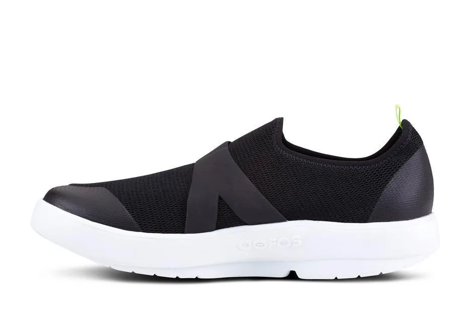 Oofos Men's OOmg Low Black/White