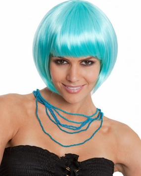 Party Aqua Bob Wig