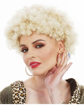 Party Short Curly Blonde Wig