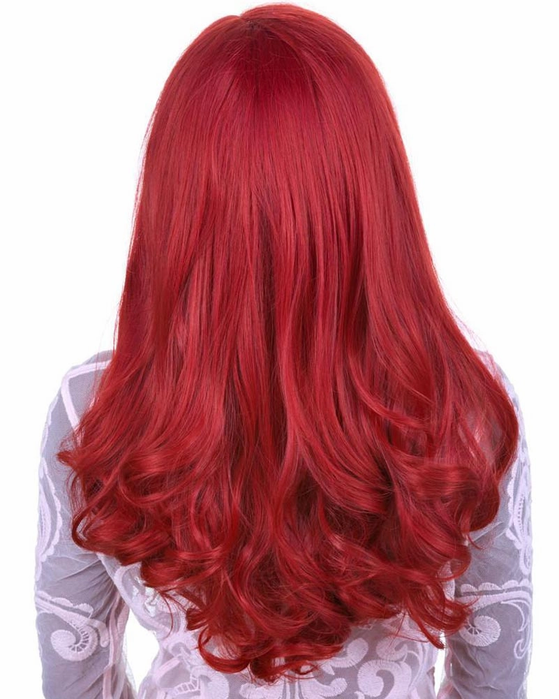 Peek A Boo Henna Lace Front Premium Long Red Wig