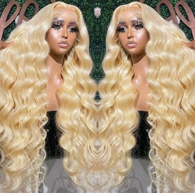 Penelope | HD Lace Preplucked 613 Blonde Human Hair 3D 13x6 Frontal Wig | Body Wave