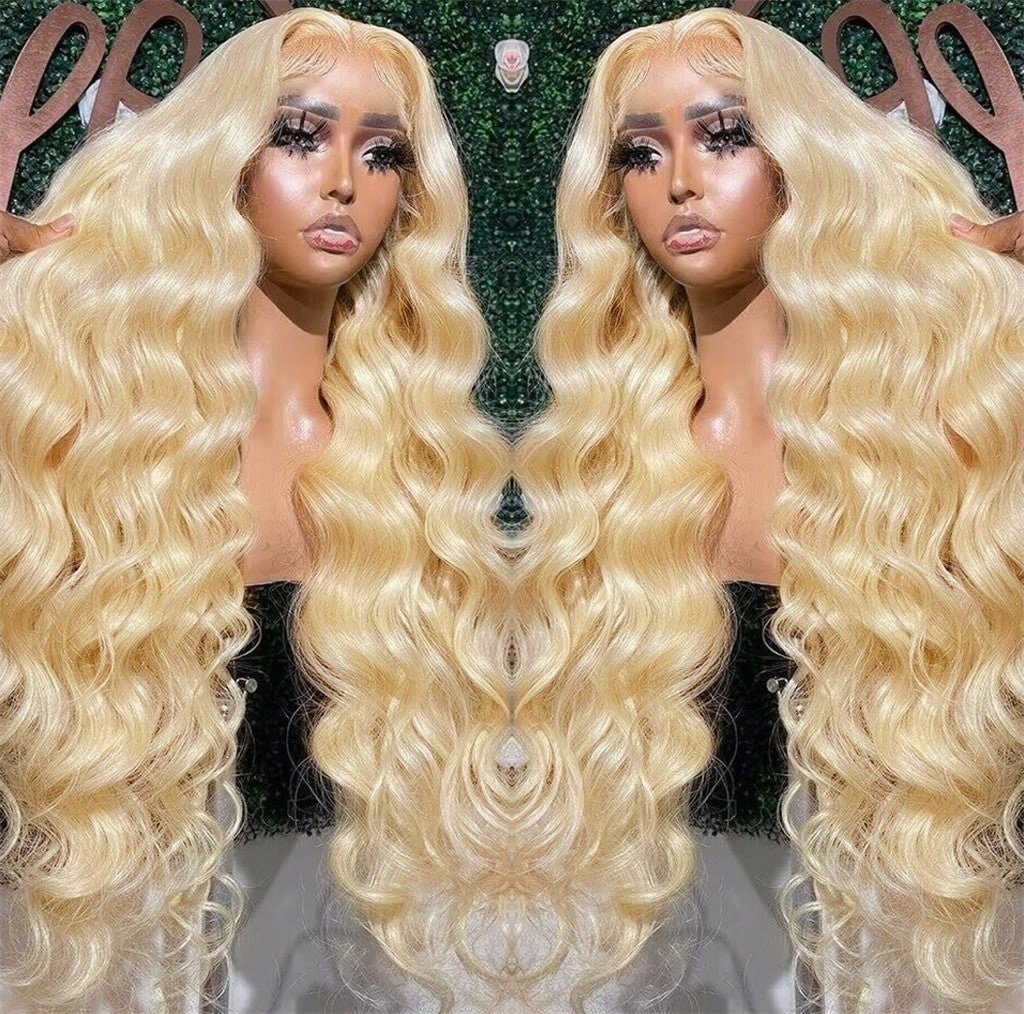 Penelope | HD Lace Preplucked 613 Blonde Human Hair 3D 13x6 Frontal Wig | Body Wave