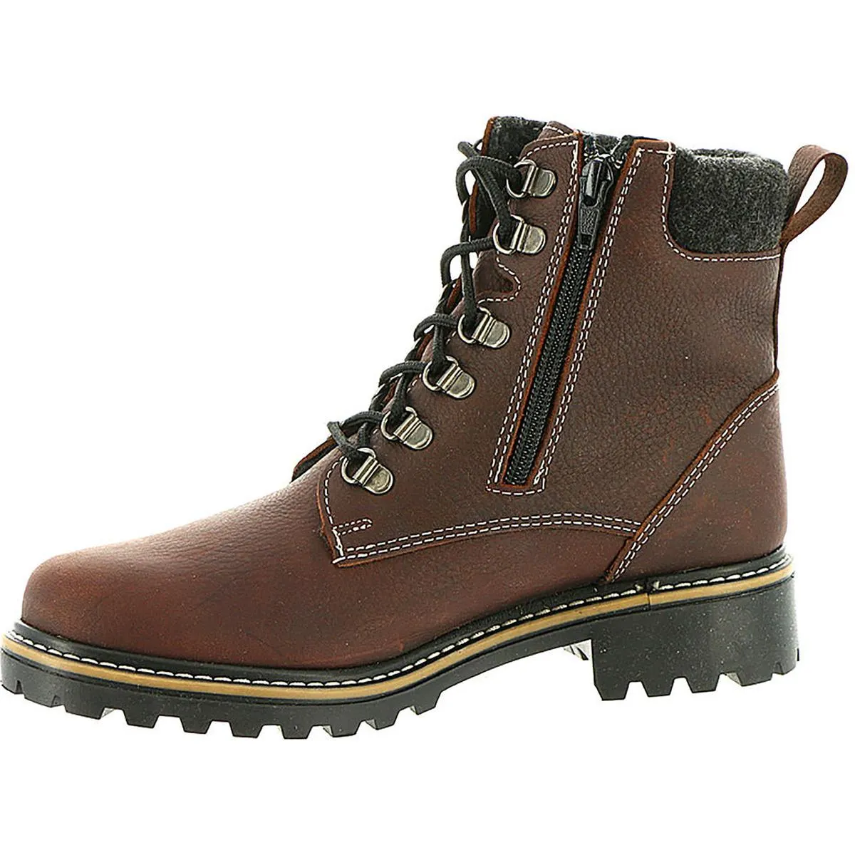 Penny Womens Leather Fleece Lined Casual Boots