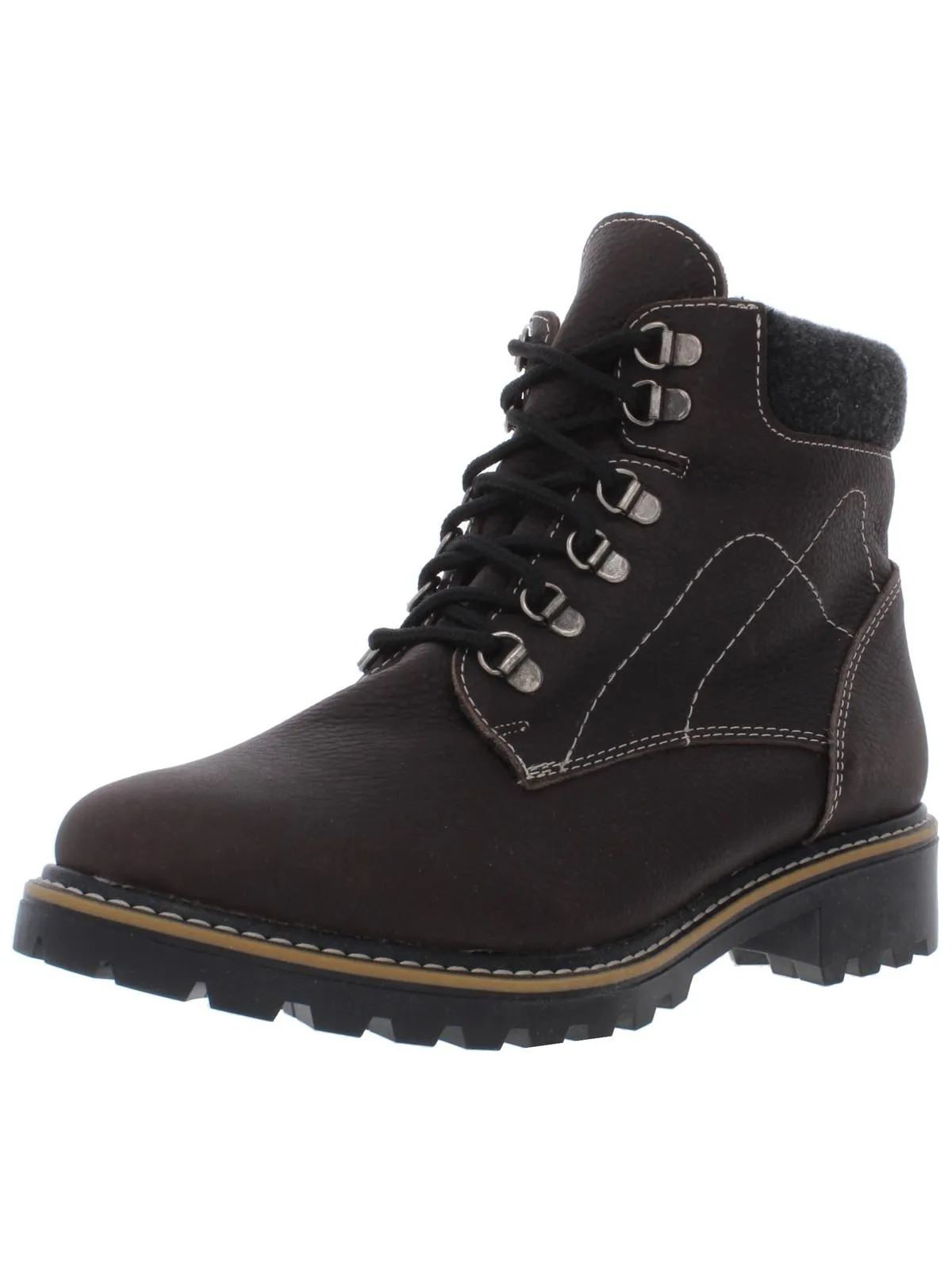Penny Womens Leather Fleece Lined Casual Boots