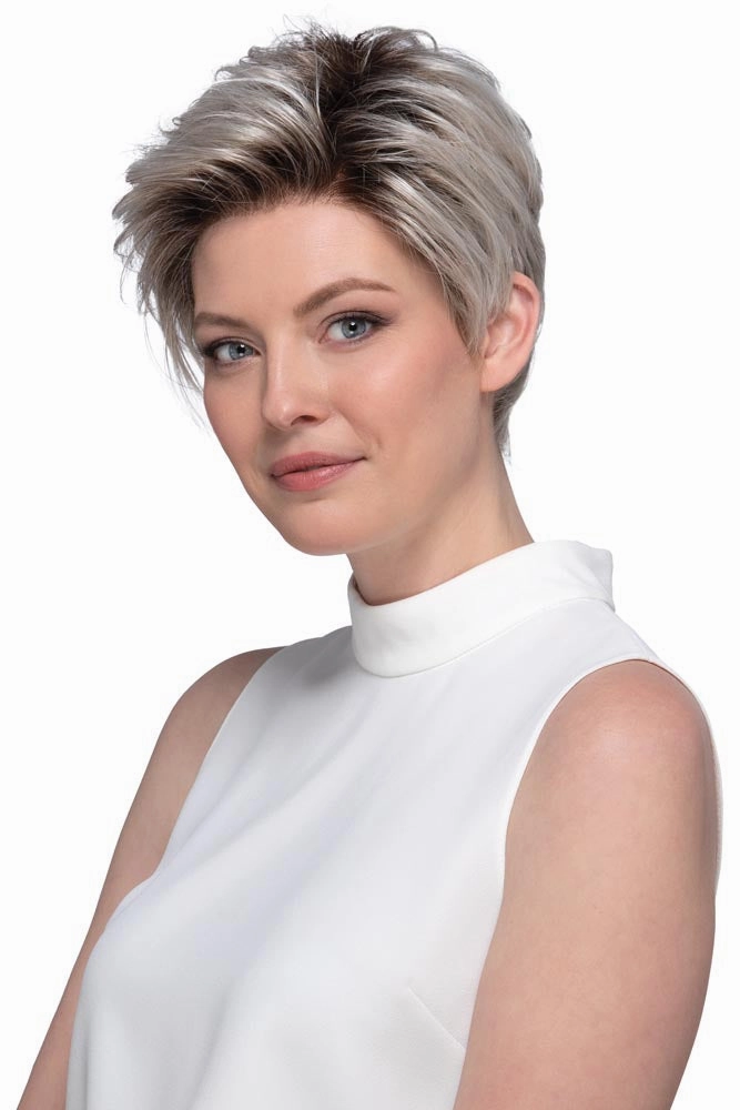 Petite Easton <br>Synthetic Mono Top with Lace Front Wig