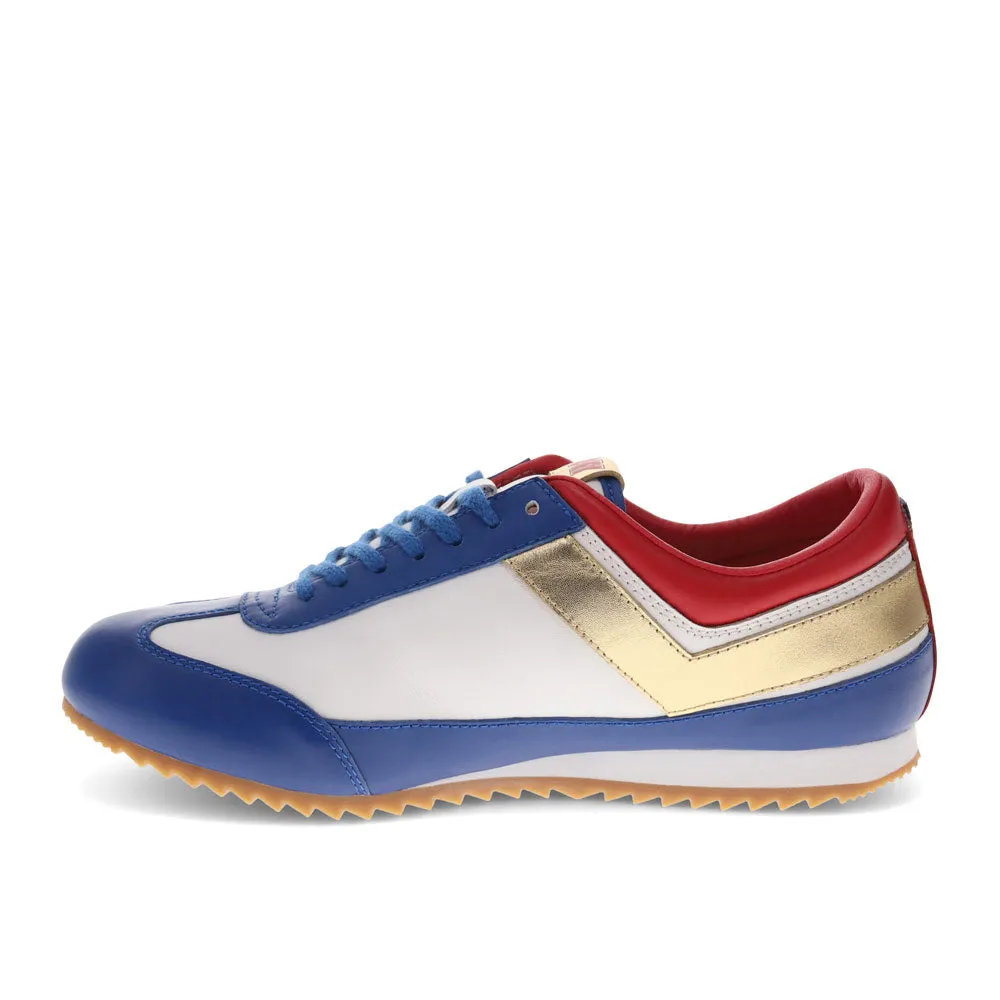 PONY Mens Racer Lux Genuine Leather Premium Lace Up Athletic Sneaker Shoe