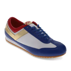 PONY Mens Racer Lux Genuine Leather Premium Lace Up Athletic Sneaker Shoe