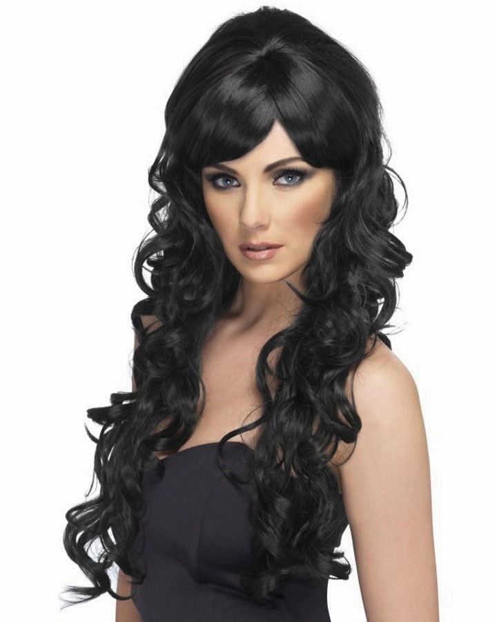 Pop Starlet Long Black Wig