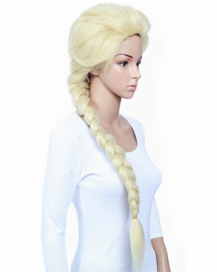 Premium Ice Queen Long Blonde Plaited Wig