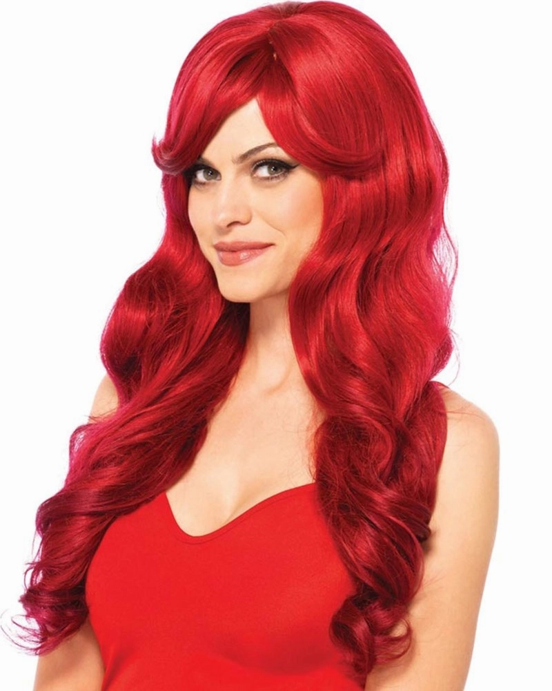 Red Long Wavy Wig
