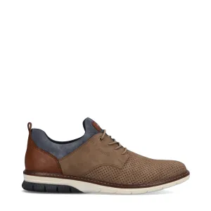 Rieker Men's Dustin 50 Perfed Shoe in Fango Taupe