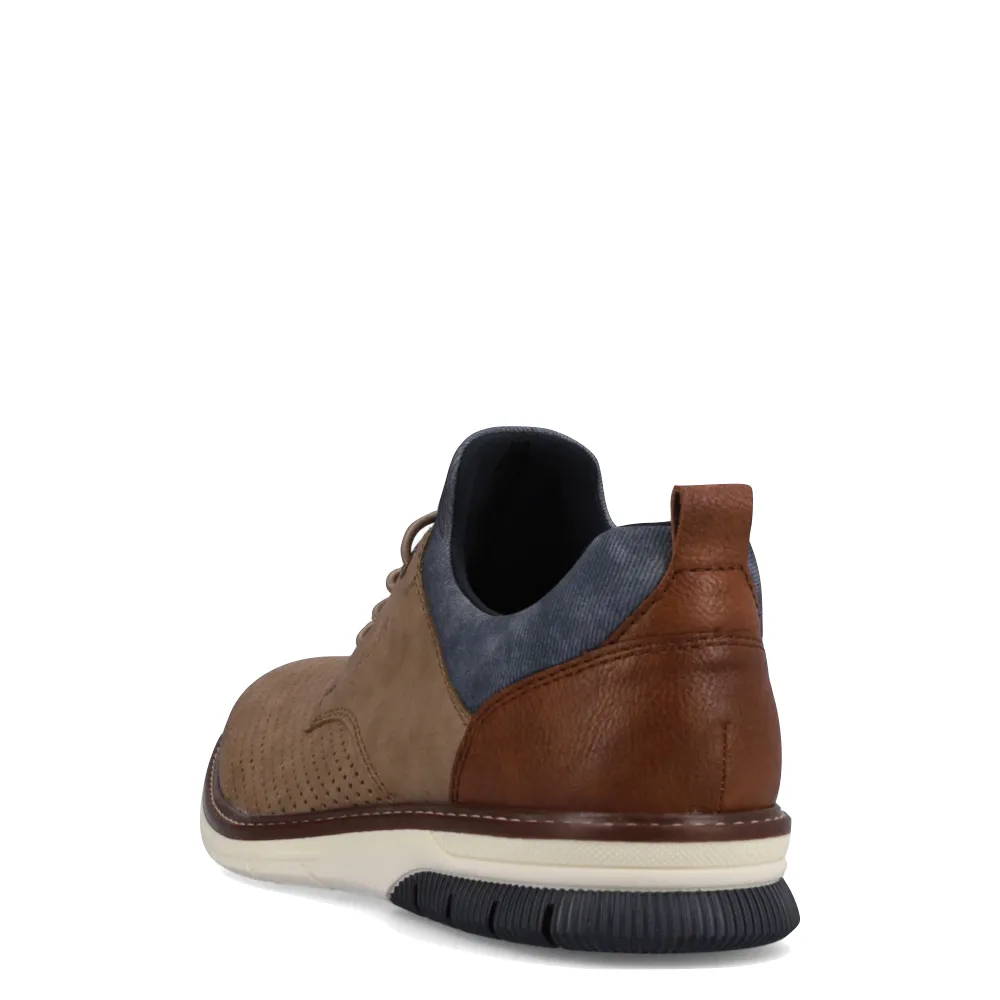 Rieker Men's Dustin 50 Perfed Shoe in Fango Taupe
