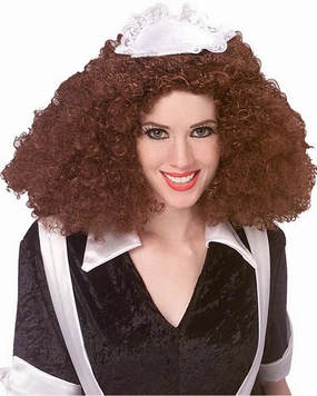 Rocky Horror Picture Show Magenta Curly Brown Wig