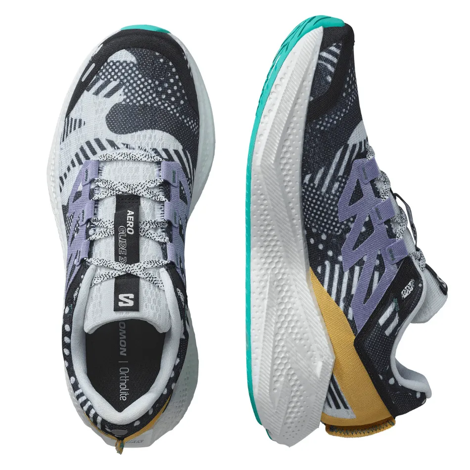 Salomon Men's Aeroglide 3 Proto Pack Running Shoes in White/Black/Waterfall SS25