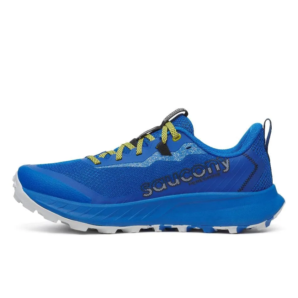 Saucony Men's Peregrine 15 Running Shoes in Skydiver/Pickle SS25