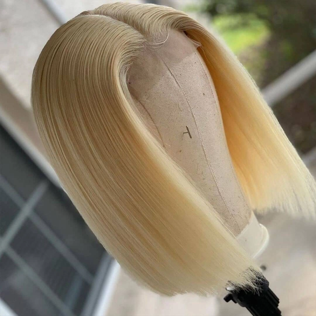 Short Straight Hair 613 Bob Wig 13x4 HD Lace Front Wig For Black Women 100% Real Human Hair Wig-Geeta Hair
