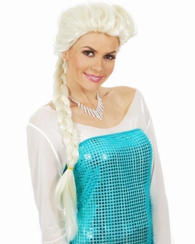 Snow Queen Ponytail Platinum Blonde Wig