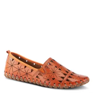 Spring Step Women's Fusaro Slip On Flat in Orange