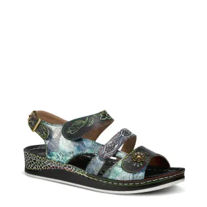 Spring Step Women's Sumacah Sandal in Black Multi