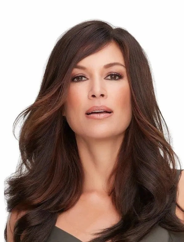 Top Full 18 inch Synthetic Monofilament Hairpiece Topper