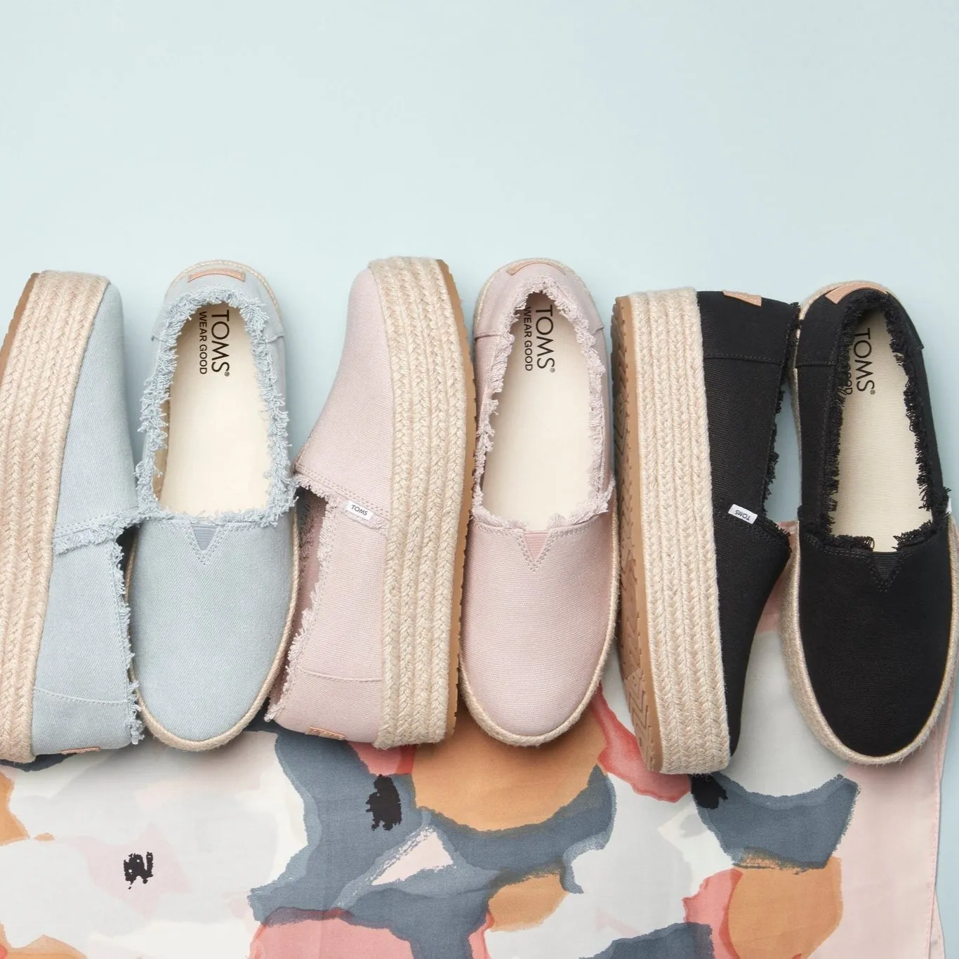 Valencia Pink Canvas Platform Espadrille