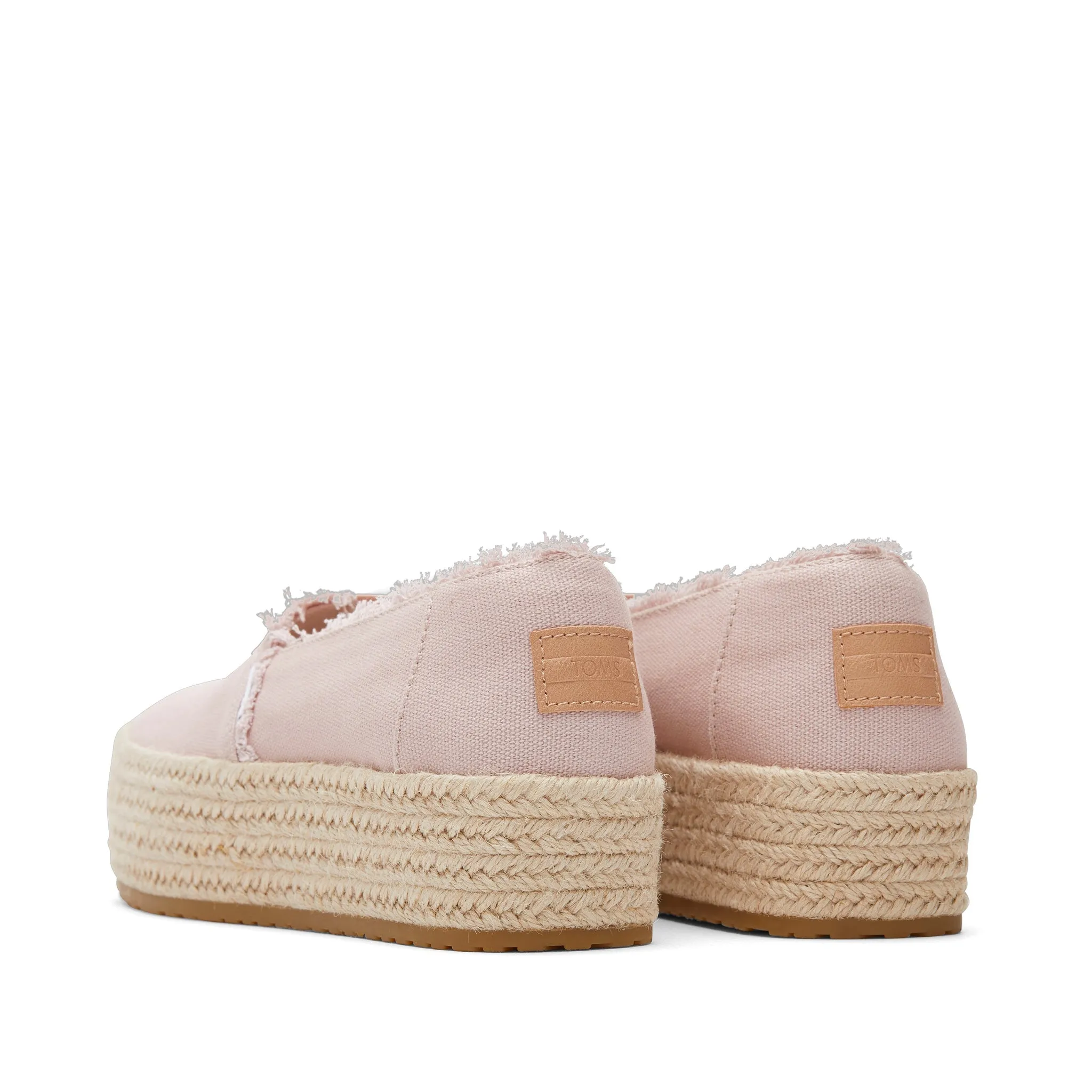 Valencia Pink Canvas Platform Espadrille