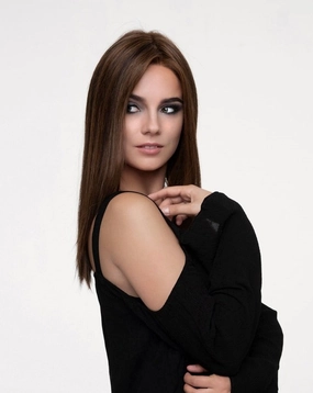 Veronica Wig by Envy | Human Hair/Heat Friendly Synthetic Blend Hair | Average Cap
