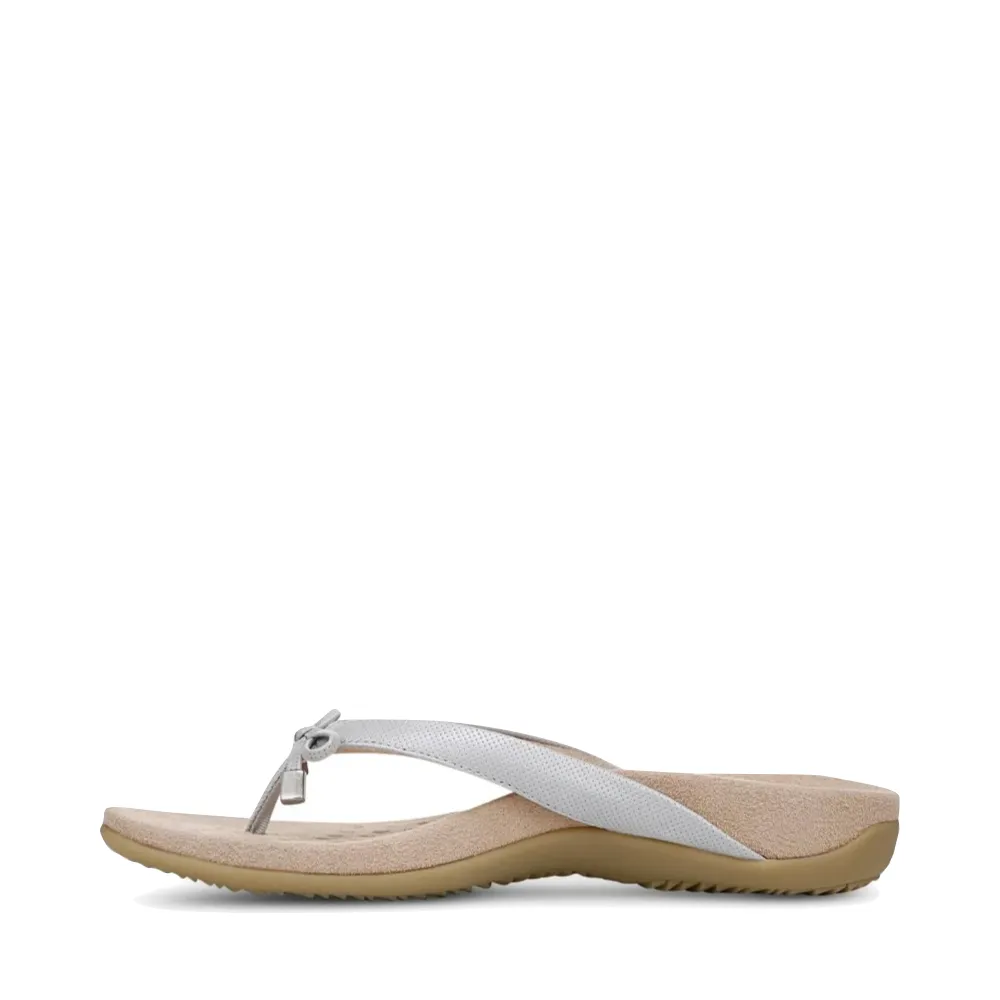 Vionic Women's Bella II Toe Post Flip Sandal in Vapor Gray
