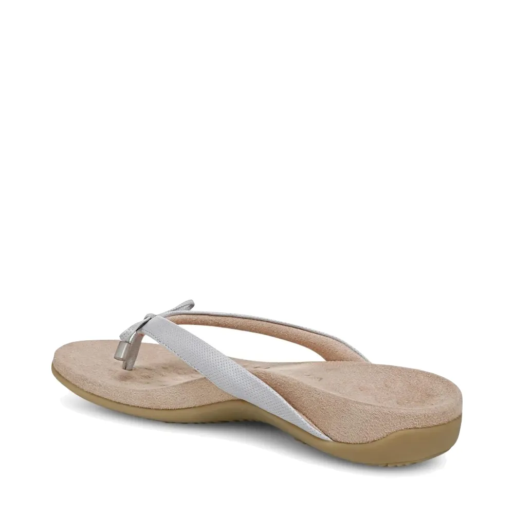 Vionic Women's Bella II Toe Post Flip Sandal in Vapor Gray