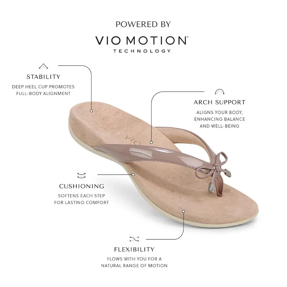 Vionic Women's Bella II Toe Post Flip Sandal in Vapor Gray