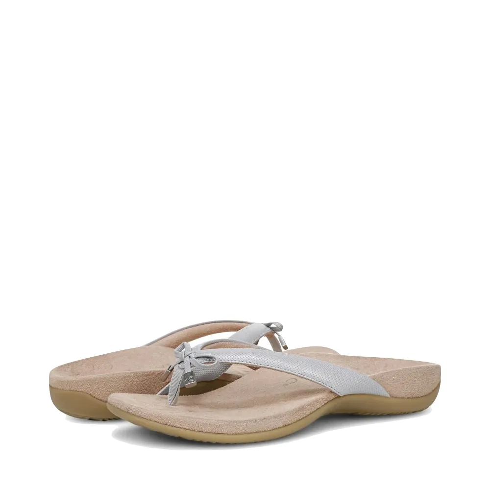 Vionic Women's Bella II Toe Post Flip Sandal in Vapor Gray