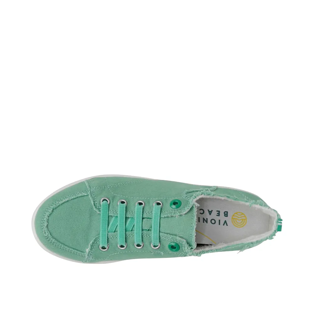 Vionic Women's Pismo Canvas Sneaker in Aqua Green