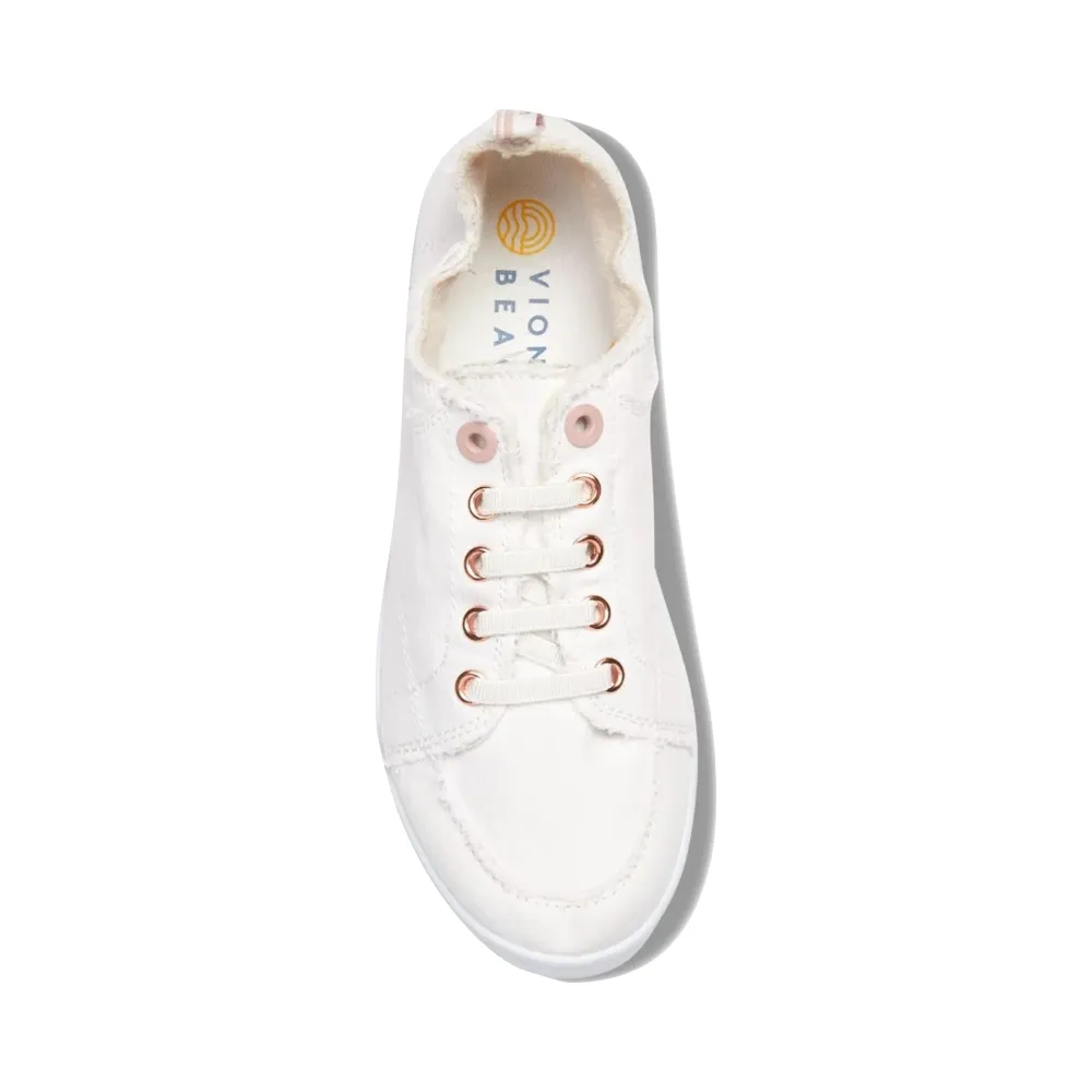 Vionic Women's Pismo Canvas Sneaker in Cream