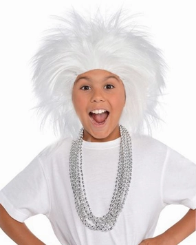 White Crazy Wig
