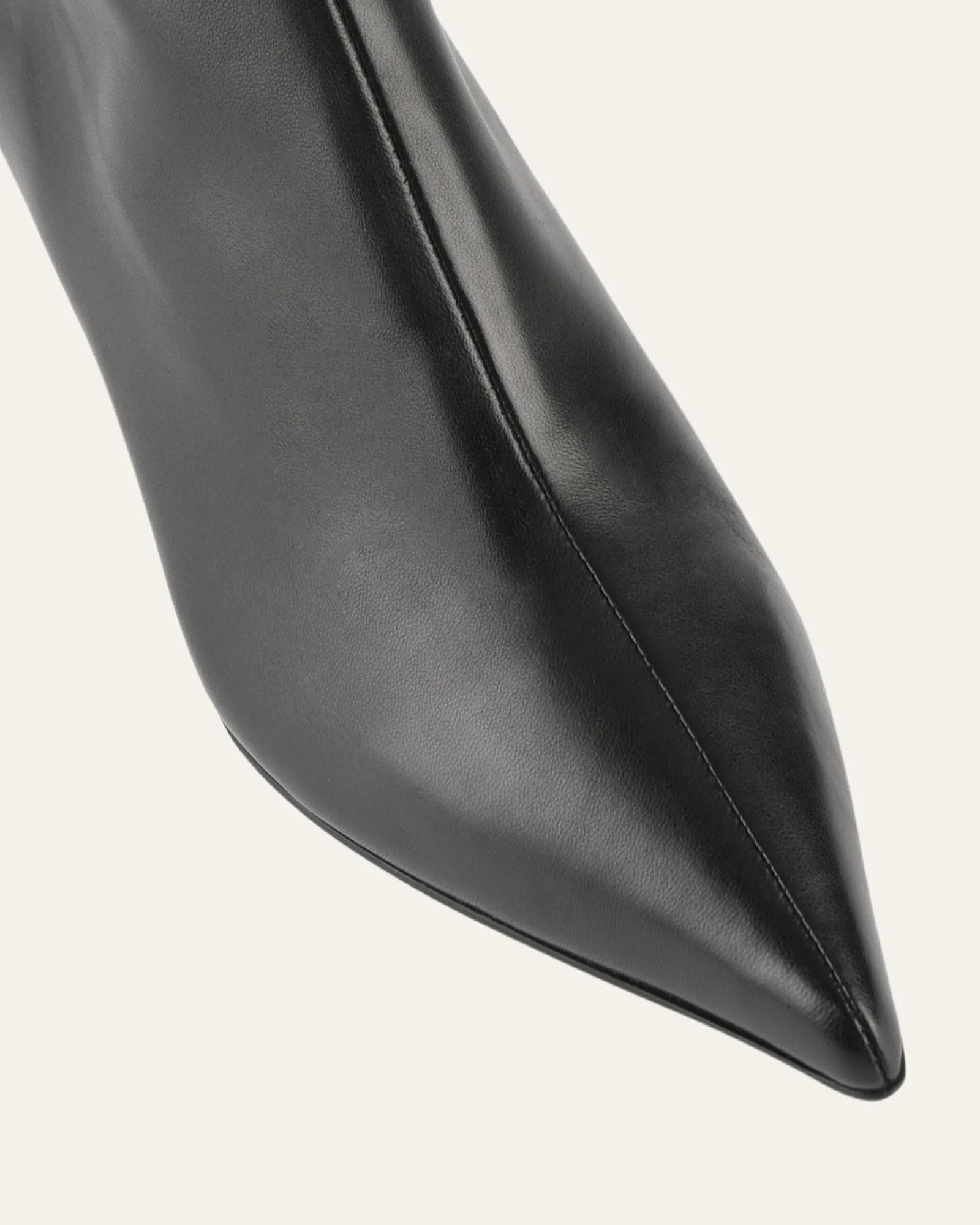 WINNIE MID ANKLE BOOTS BLACK LEATHER