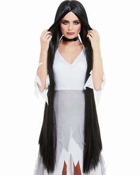 Witch Extra Long Black Wig