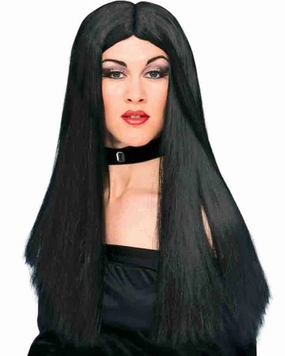 Witch Long Black Wig